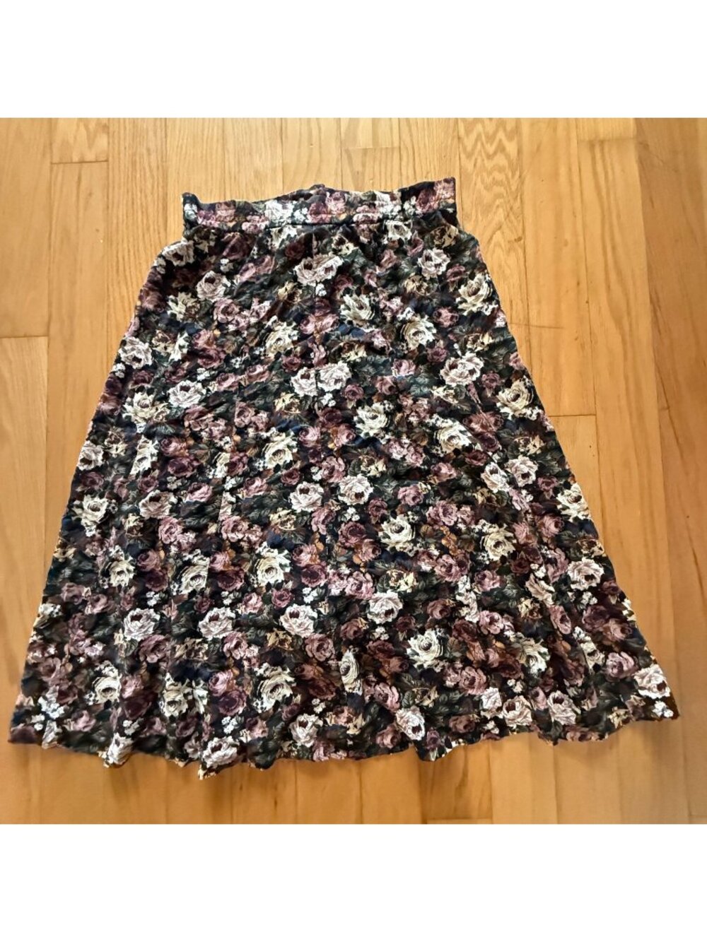 Vintage 1990s Express Compagnie Internationale rayon maxi skirt